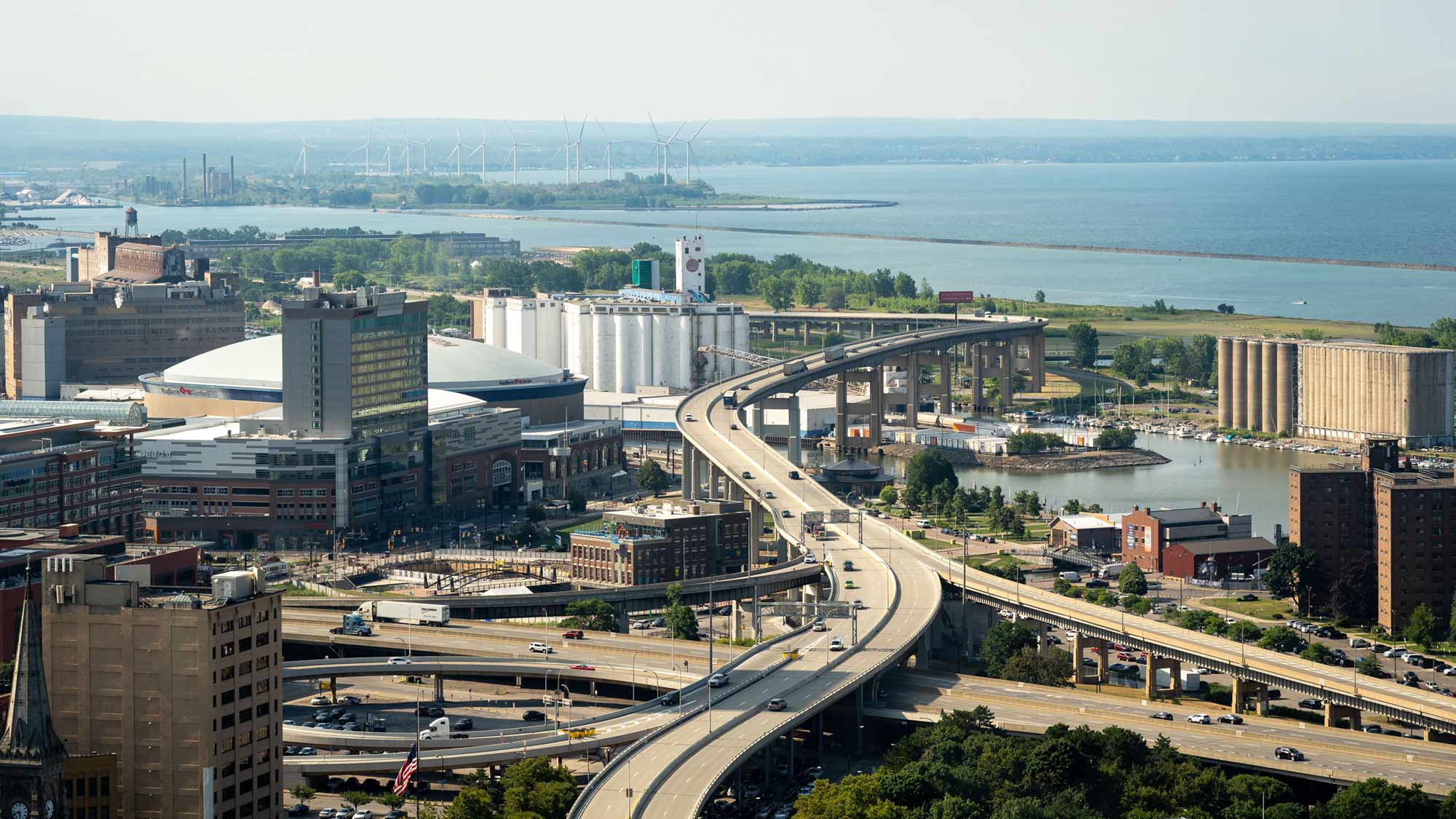 Buffalo aerial view